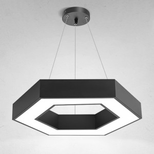 Hexagonal simple splicing office lamp pendant