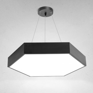 Hexagonal simple splicing office lamp pendant