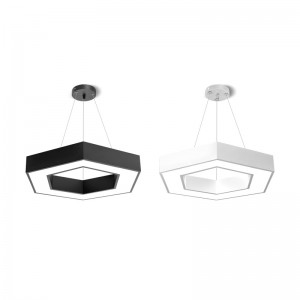 Hexagonal simple splicing office lamp pendant