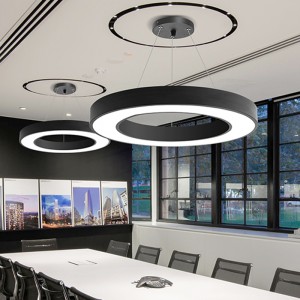 Wholesale customized circular hollow office Chandelier