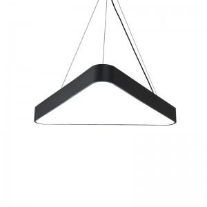 Triangle hollow solid aluminum office dining room special shaped Chandelier