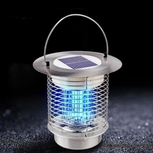 Stainless steel solar illumination mosquito control dual-purpose light induction outdoor camping lamp lawn lamp