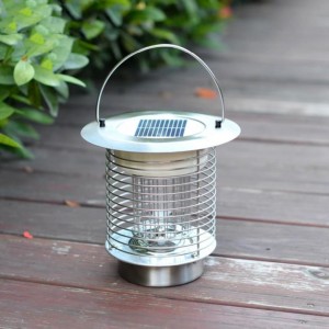 Stainless steel solar illumination mosquito control dual-purpose light induction outdoor camping lamp lawn lamp