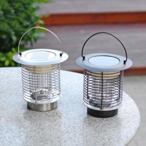 Stainless steel solar illumination mosquito control dual-purpose light induction outdoor camping lamp lawn lamp