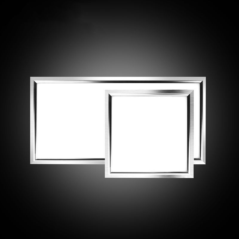 Integrated ceiling lamp LED flat panel lamp kitchen and bathroom lamp ultra-thin panel lamp 300*300*600 aluminum button board embedded