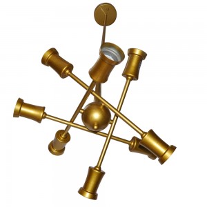 WarmHeart 8 Light Modern Chandelier Gold Plating Pendant Light Ceiling Light