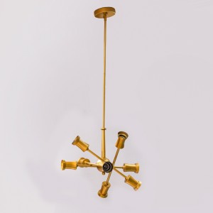 WarmHeart 8 Light Modern Chandelier Gold Plating Pendant Light Ceiling Light