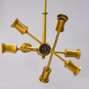 WarmHeart 8 Light Modern Chandelier Gold Plating Pendant Light Ceiling Light