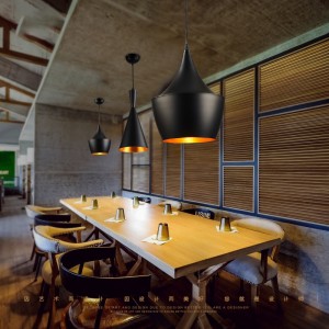 Creative loft individual musical instrument Cafe Restaurant chandelier decoration three head musical instrument single head industrial style bar lamp