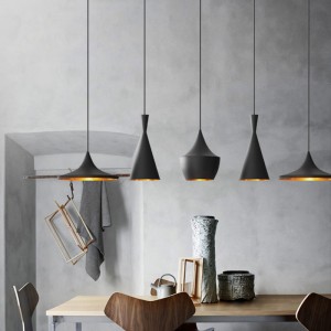 Creative loft individual musical instrument Cafe Restaurant chandelier decoration three head musical instrument single head industrial style bar lamp