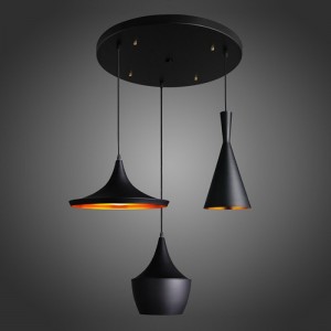 Creative loft individual musical instrument Cafe Restaurant chandelier decoration three head musical instrument single head industrial style bar lamp