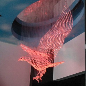 Hotel lobby engineering Club ceiling modern villa living room large chandelier customized Eagle creative Crystal Chandelier