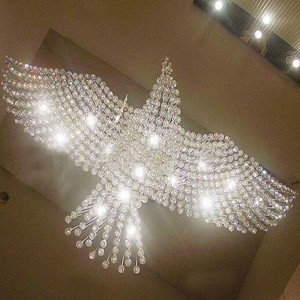 Hotel lobby engineering Club ceiling modern villa living room large chandelier customized Eagle creative Crystal Chandelier
