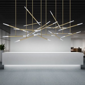 Customized industrial style office led Restaurant Bar northern Europe Hotel front desk creative personality art modern simple Chandelier