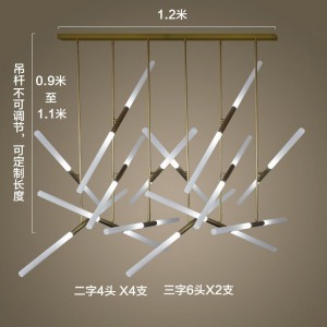 Customized industrial style office led Restaurant Bar northern Europe Hotel front desk creative personality art modern simple Chandelier