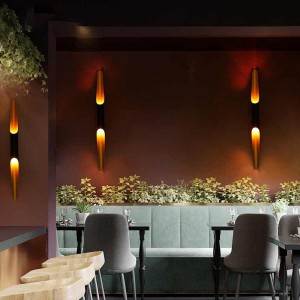 Led simple modern bedroom bedside lamp restaurant bar wall lamp corridor corridor lamp creative stair double head wall lamp