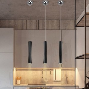 Northern Europe simple LED restaurant cylindrical Art Chandelier creative bar foreground metal color small waist decorative light