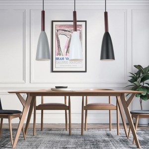 Nordic style restaurant chandelier three head combination dining room tea room bedroom living room lamp modern simple fashion bar lamp