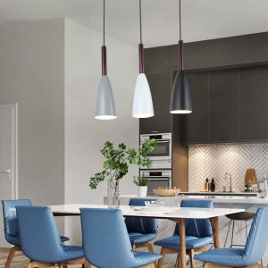 Nordic style restaurant chandelier three head combination dining room tea room bedroom living room lamp modern simple fashion bar lamp