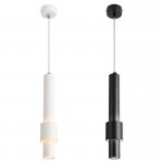 Modern simple dining room chandelier creative front desk bar single head bedroom net red bedside lamp LED cylinder small Chandelier