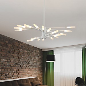 Industrial chandelier hall living room light atmosphere modern simple Iron Chandelier creative personality LED lamps