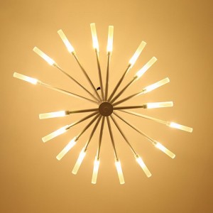 Industrial chandelier hall living room light atmosphere modern simple Iron Chandelier creative personality LED lamps