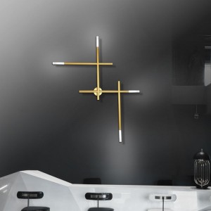 Led art creative wall lamp North Europe corridor bedroom bedside living room personality style original line wall lamp