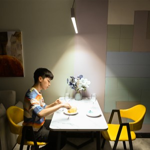 Alienbull LED Linear Light, 45W Kitchen Island Hanging Light Fixture, Modern Pendant Lamp Chandelier Spotlight Long Strip Light for Office Dining Room