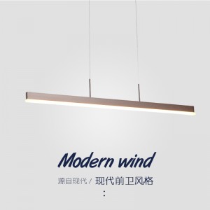 Post modern led long bar restaurant chandelier northern Europe creative bar dining room front desk office table simple lighting