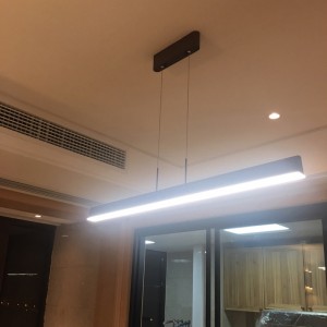 Post modern led long bar restaurant chandelier northern Europe creative bar dining room front desk office table simple lighting