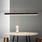 Post modern led long bar restaurant chandelier northern Europe creative bar dining room front desk office table simple lighting