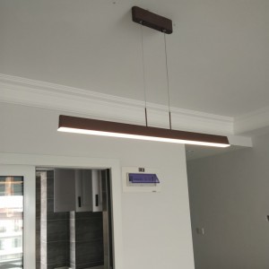 Post modern led long bar restaurant chandelier northern Europe creative bar dining room front desk office table simple lighting