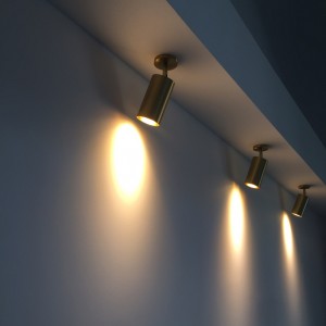 All copper spotlight led ceiling lamp shop commercial rail spotlight domestic open ceiling mirror front lamp mirror cabinet wall lamp