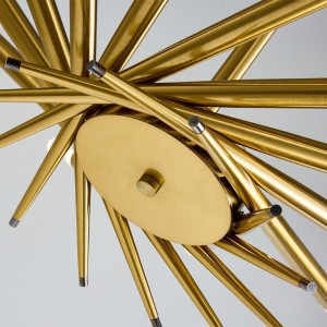 Drawing Titanium Gold and Carbon Steel Acrylic Modern Living Room Home Lighting chandelier