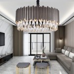 Postmodern crystal chandelier light luxury creative Nordic personality simple living room dining room stainless steel luxury Chandelier