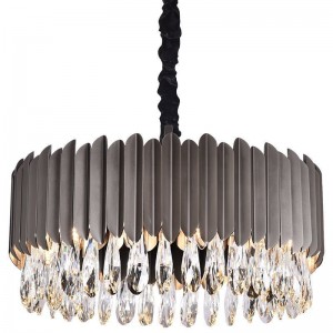 Postmodern crystal chandelier light luxury creative Nordic personality simple living room dining room stainless steel luxury Chandelier