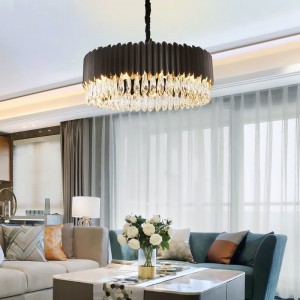 Postmodern crystal chandelier light luxury creative Nordic personality simple living room dining room stainless steel luxury Chandelier