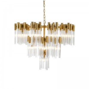 Hotel engineering customized creative living room bedroom dining room simple fashion villa individual art large glass chandelier