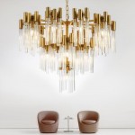 Hotel engineering customized creative living room bedroom dining room simple fashion villa individual art large glass chandelier