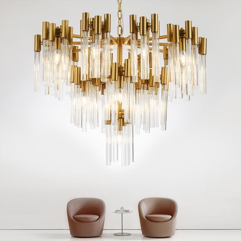 Hotel engineering customized creative living room bedroom dining room simple fashion villa individual art large glass chandelier