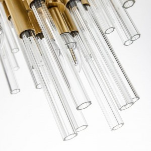 Hotel engineering customized creative living room bedroom dining room simple fashion villa individual art large glass chandelier