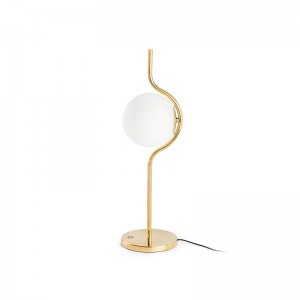 Nordic modern simple metal electrophoresis gold restaurant double head chandelier designer light luxury bedroom bedside table lamp