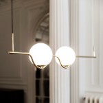 Nordic modern simple metal electrophoresis gold restaurant double head chandelier designer light luxury bedroom bedside table lamp