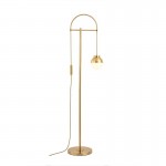 Light and luxurious post-modern floor lamp creative personality bedside net red and gold glass ball living room floor lamp