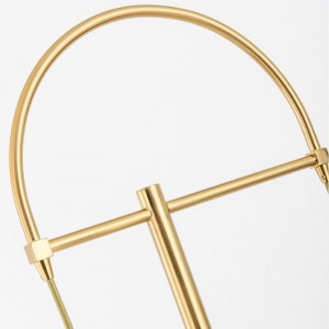 Light and luxurious post-modern floor lamp creative personality bedside net red and gold glass ball living room floor lamp