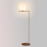 Nordic style simple modern personality floor lamp creative decoration living room bedroom glass ball reading lamp