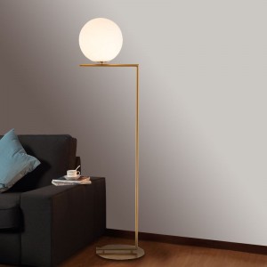 Nordic style simple modern personality floor lamp creative decoration living room bedroom glass ball reading lamp