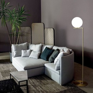 Nordic style simple modern personality floor lamp creative decoration living room bedroom glass ball reading lamp