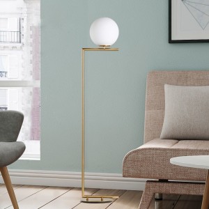 Nordic style simple modern personality floor lamp creative decoration living room bedroom glass ball reading lamp