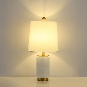 Nordic Postmodern Marble Hotel Engineering project Living Room Bedside Art Table Lamp